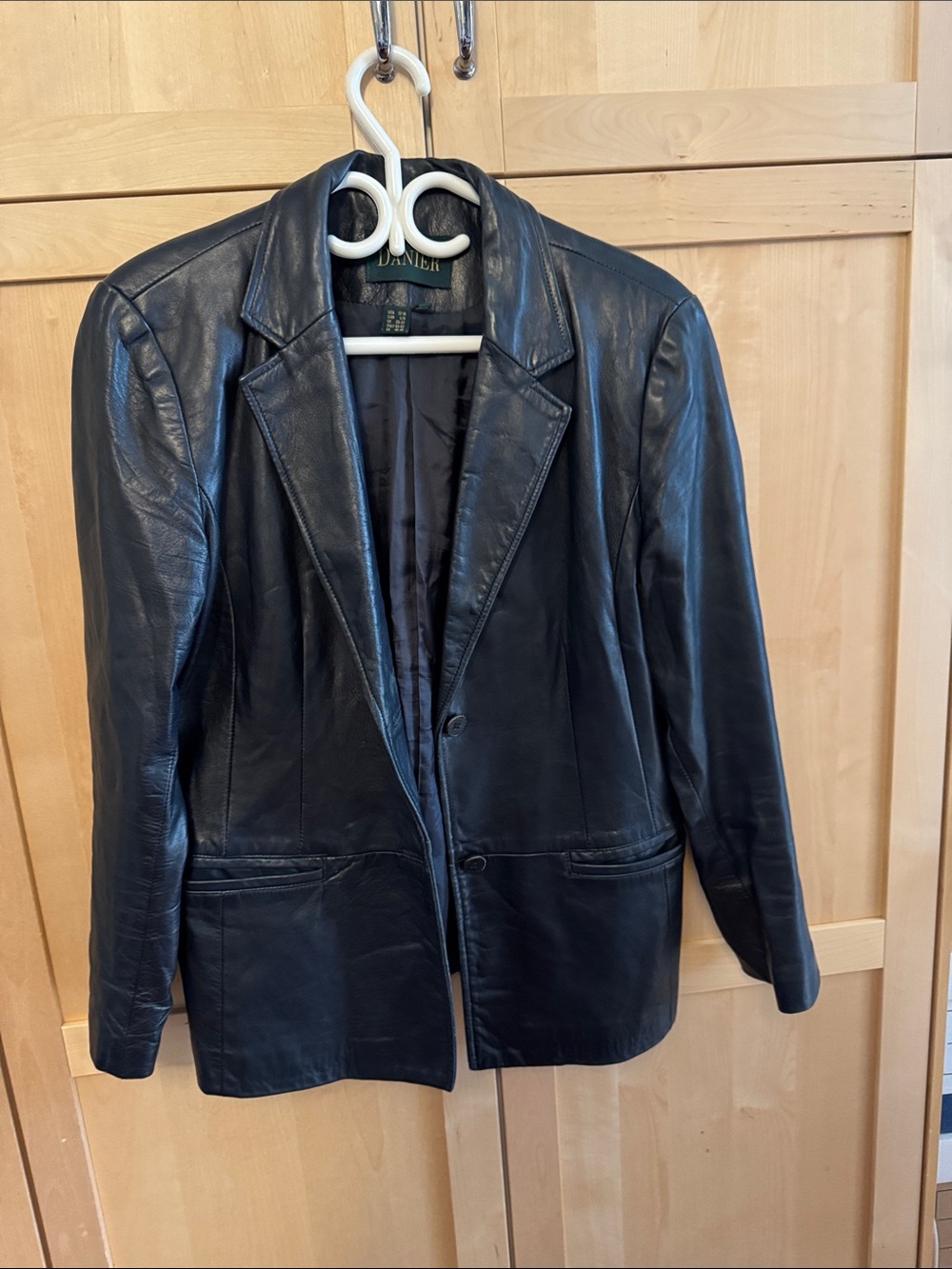 Danier Black Leather Blazer